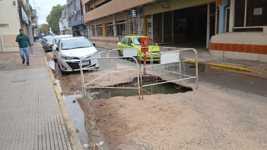 Un nuevo hundimiento genera inconvenientes en el macrocentro de la ciudad