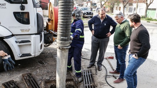 Poletti recorrió las tareas preventivas en distintos puntos de la ciudad