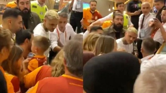 Mauro Icardi "cabeceó" a un hincha del Galatasaray y desató la polémica