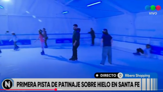 La pista de hielo del Rivera Shopping es furor en Santa Fe: experiencia única para todas las edades