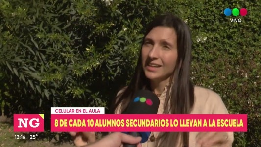 Celular en el aula: 8 de cada 10 alumnos secundarios lo llevan a la escuela