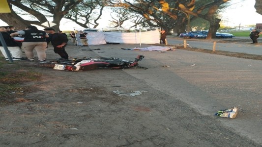 Un motociclista murió tras chocar contra un ciclista en la zona norte de la ciudad