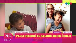 Paula recibió el mensaje de su ídolo: Luck Ra le envió unas palabras
