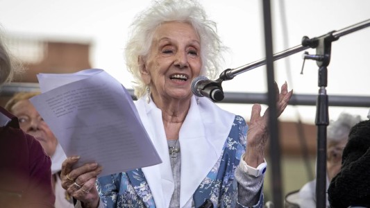 Internaron a Estela de Carlotto por un cuadro de intoxicación, pero evoluciona favorablemente