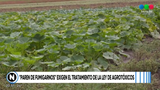 "Paren de fumigarnos" exige el tratamiento de la Ley de Agrotóxicos