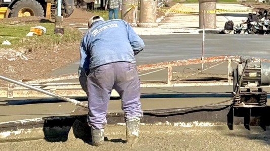 Continúa el plan de pavimentación en Santo Tomé