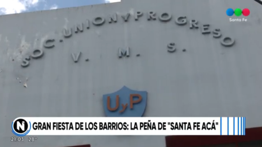 Gran fiesta de los Barrios: se viene la Peña de "Santa Fe acá"