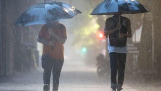 Rige un alerta por tormentas para el centro-norte de la provincia