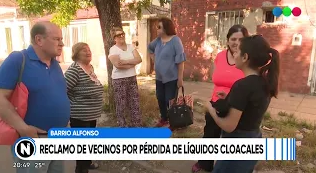 Vecinos de barrio Alfonso reclaman por pérdida cloacal