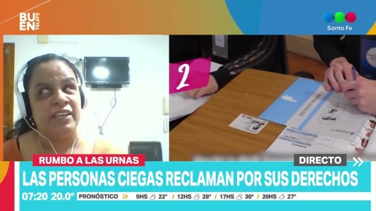 Las personas ciegas cuestionan la falta de accesibilidad al voto en las elecciones del 26 de octubre