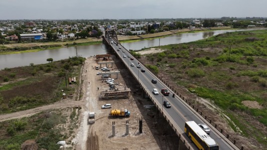 Puente Carretero: comienzan los trabajos sobre el cauce principal del Río Salado