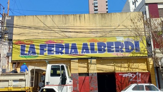 Quedó desmantelado el edificio de la Feria Alberdi