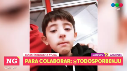 Benjamín necesita ayuda para continuar su tratamiento en el Hospital Garrahan