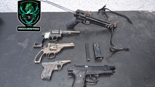 Detuvieron a seis personas por tenencia de armas de fuego