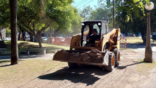 Avanza la puesta en valor de la Plaza Colón