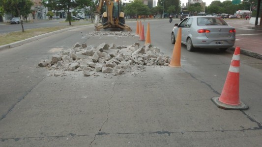 Reducción de calzada frente a la cancha de Unión por 21 días