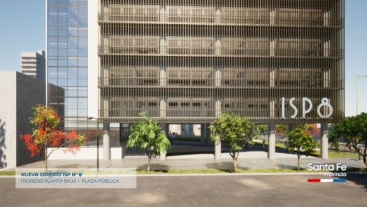 Recorren la obra del nuevo edificio del Instituto Superior N° 8 en Santa Fe