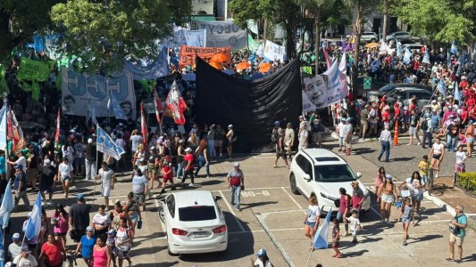 La CGT Santa Fe se movilizó en contra de la reforma laboral