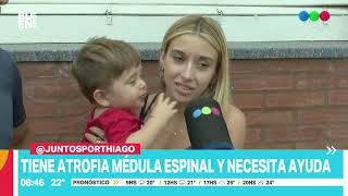 Thiago tiene un año, tiene AME y debe colocarse la vacuna "más cara del mundo" antes de los dos años