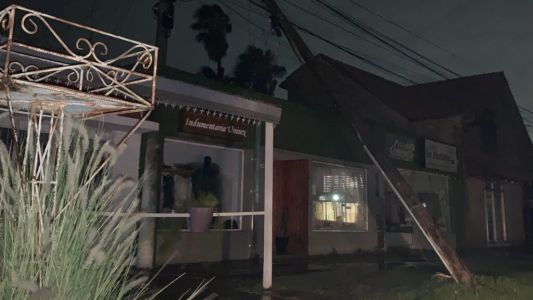 Problemas en el sur provincial por la fuerte tormenta de la madrugada