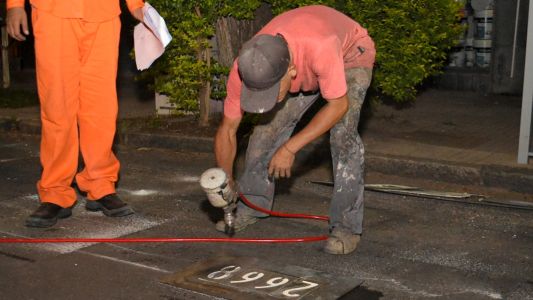 Este sábado por la noche habrá trabajo de demarcado de los espacios de SEOM