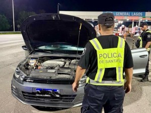 la Guardia Provincial de Seguridad Vial secuestró cuatro kilos de cocaína en la autopista Rosario-Buenos Aires