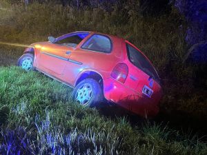 Una mujer terminó volcando en la RP N° 2 a la altura de Monte Vera