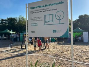 Quedó inaugurada una nueva plaza sustentable en barrio El Pozo