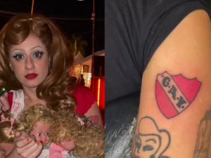 Marilina Bertoldi y su tatuaje viral: se hizo un escudo de Independiente por error