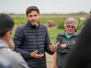 Pullaro recorrió zonas productivas afectadas por tormentas en el departamento Belgrano