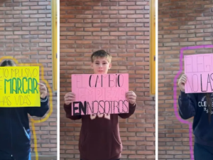 San Cristóbal: alumnos impulsan campaña contra amenazas de tiroteos en escuelas