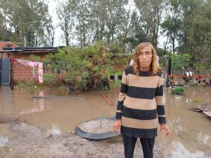 Las consecuencias de las intensas lluvias: una familia lo perdió todo