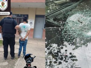 Recreo: detuvieron a un joven por violar una perimetral y dañar el auto de su padre