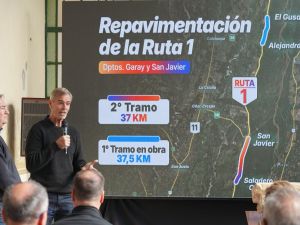 Se repavimentarán casi 40 kilómetros de la Ruta Provincial N° 1