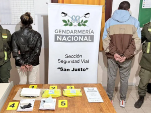Llevaban cocaína en el baúl de un auto: fueron detenidos en San Justo