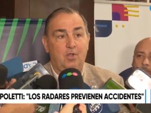 Poletti defendió los radares: “Previenen accidentes y bajan la velocidad”