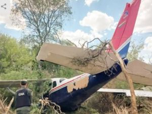 Avioneta narco fue hallada en zona rural de Vera con 400 ilos de droga