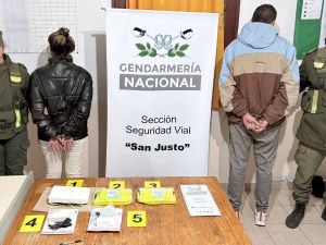 Operativo en Ruta 11: los frenaron con más de 3 kilos de cocaína en el baúl