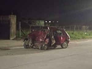 Un hombre falleció al chocar contra una columna en el norte de Santa Fe
