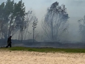 Buscan a un hombre por provocar un incendio en la Costanera Oeste