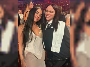 El encuentro de Nicki Nicole y Billie Eilish en los Grammy: abrazo, charla y foto juntas