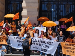 Si.Pr.Us. lleva adelante una medida de protesta a nivel provincial