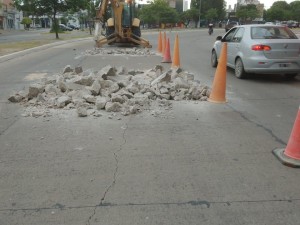 Reducción de calzada frente a la cancha de Unión por 21 días