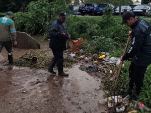 Cesaron las lluvias y se espera que el agua escurra durante la tarde