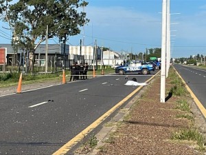Fatal accidente en la Autovía N° 19: falleció un motociclista