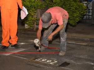 Este sábado por la noche habrá trabajo de demarcado de los espacios de SEOM