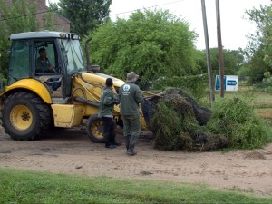 Lluvia en Santa Fe: supervisaron las tareas de limpieza y desobstrucción en puntos críticos