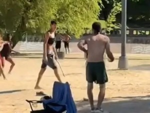 Pánico en el balneario Municipal de Paraná por un violento ataque con arma blanca